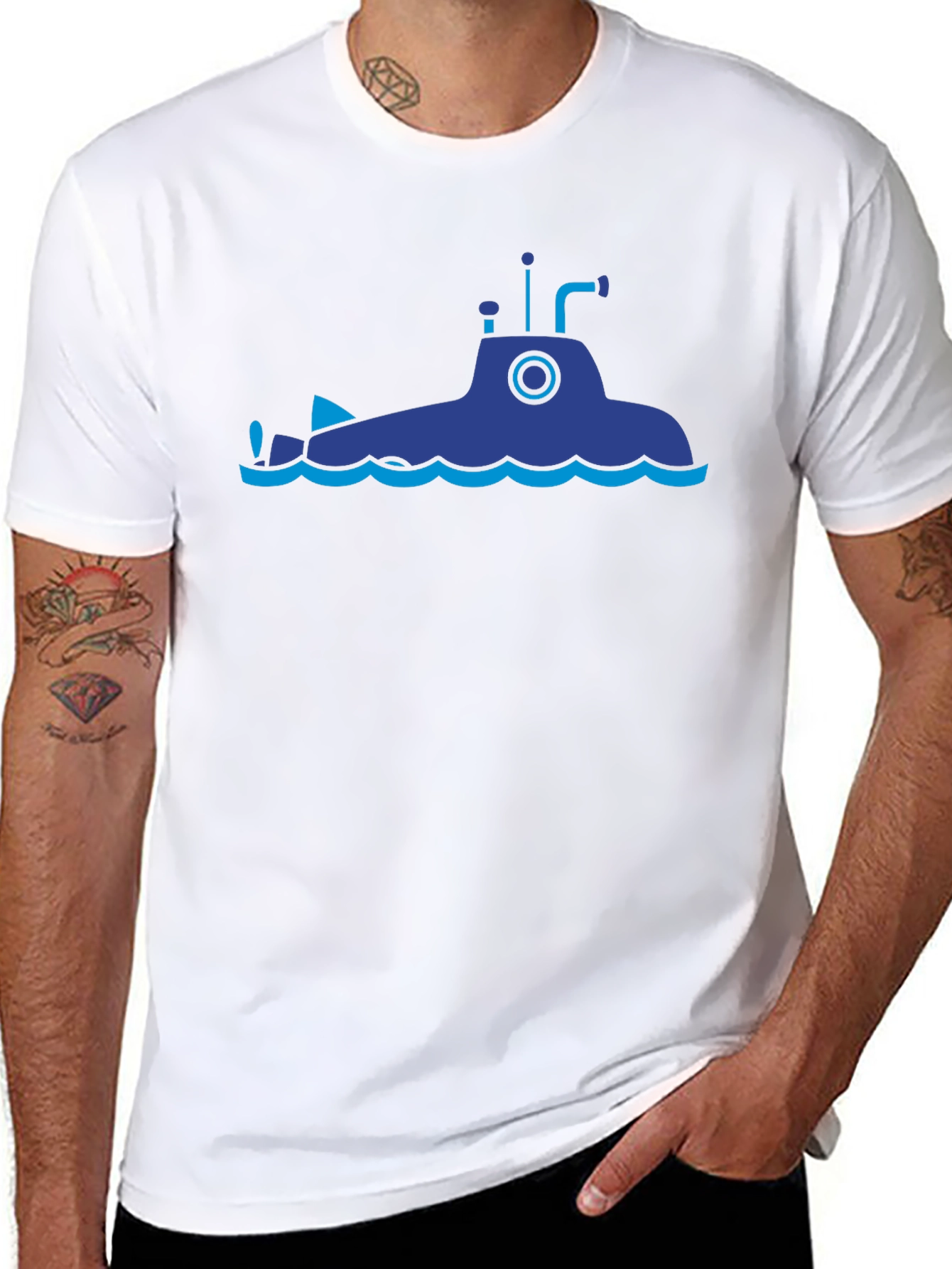 Submarine Graphic Tee - Modern Design