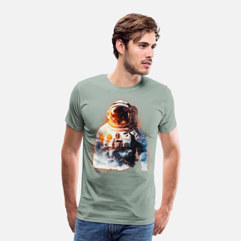 Spaceman Astronaut Galaxy Astronomy Sci Fi Fan