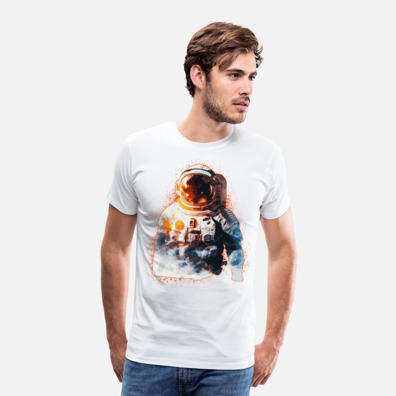 Spaceman Astronaut Galaxy Astronomy Sci Fi Fan