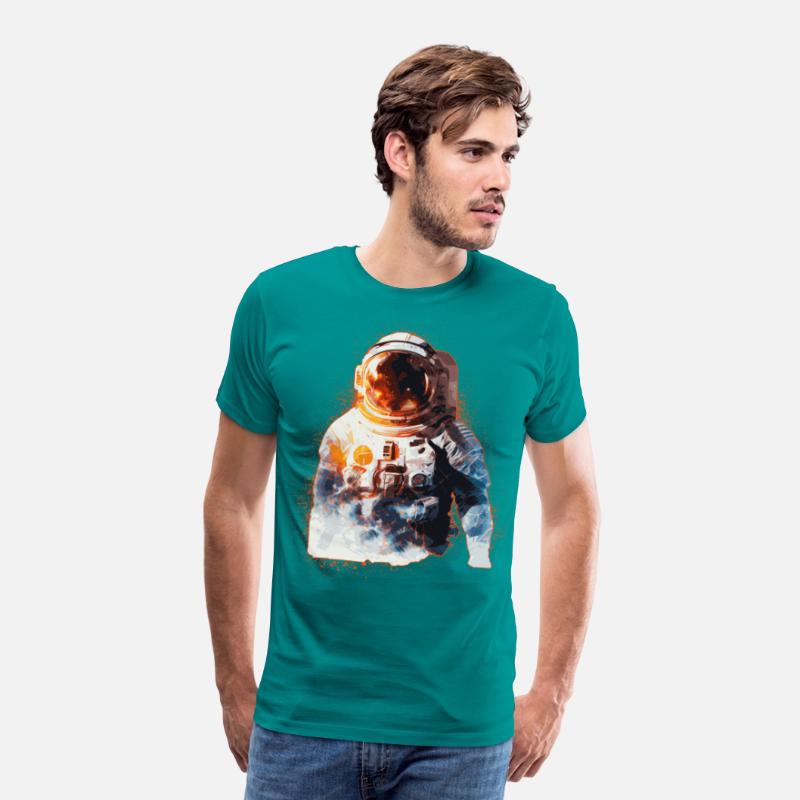 Spaceman Astronaut Galaxy Astronomy Sci Fi Fan