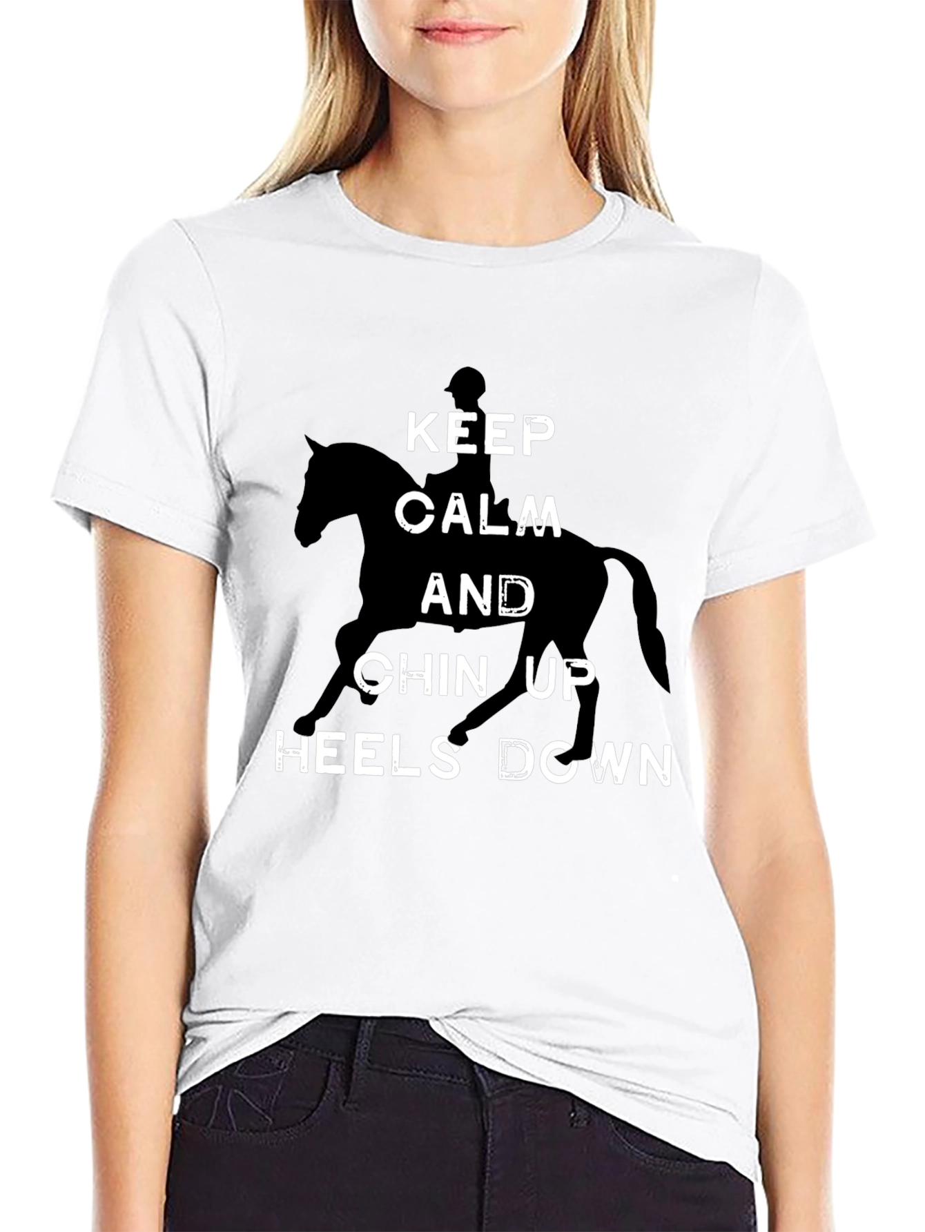 Keep Calm Horse Riding Graphic Tee