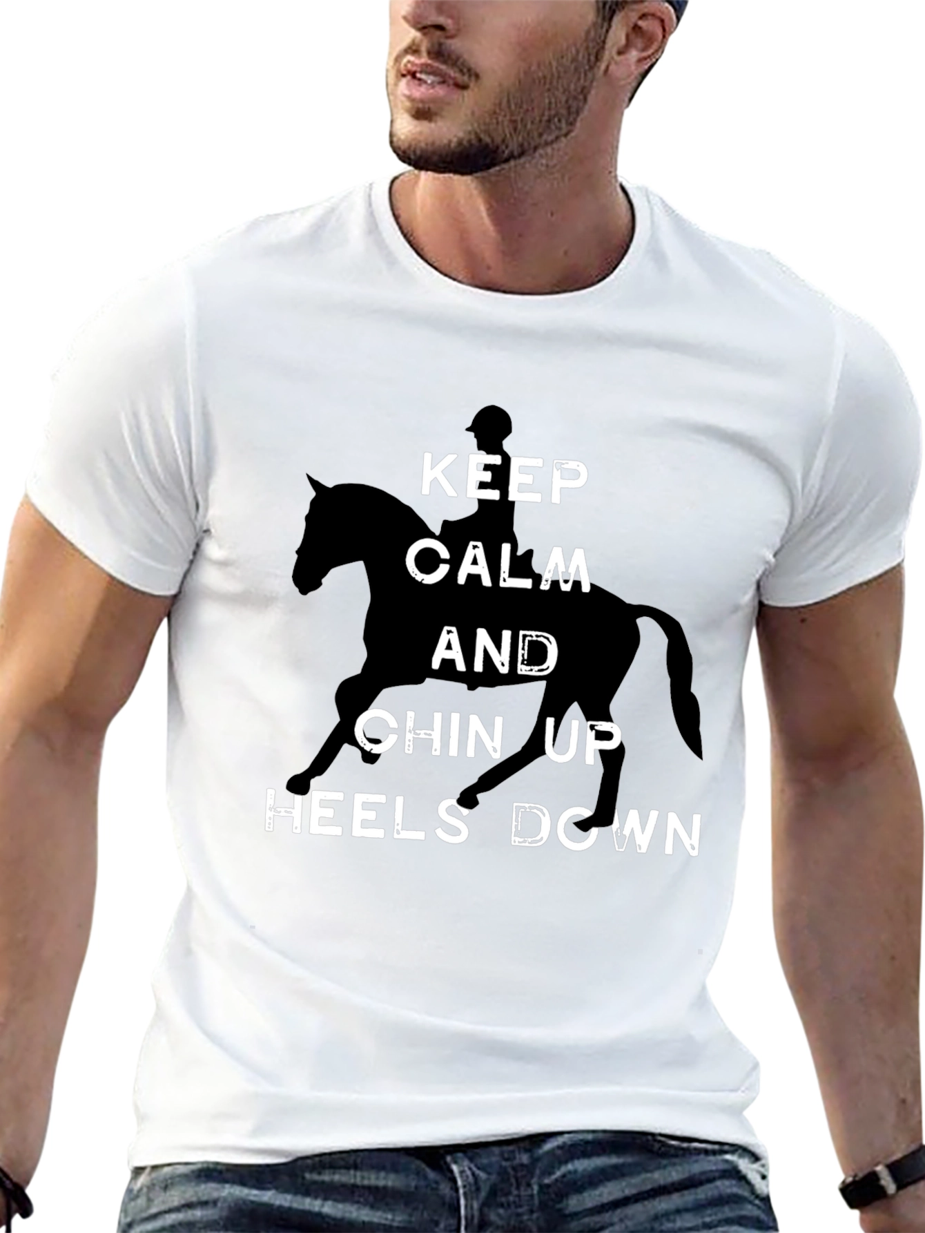Keep Calm Horse Riding Graphic Tee