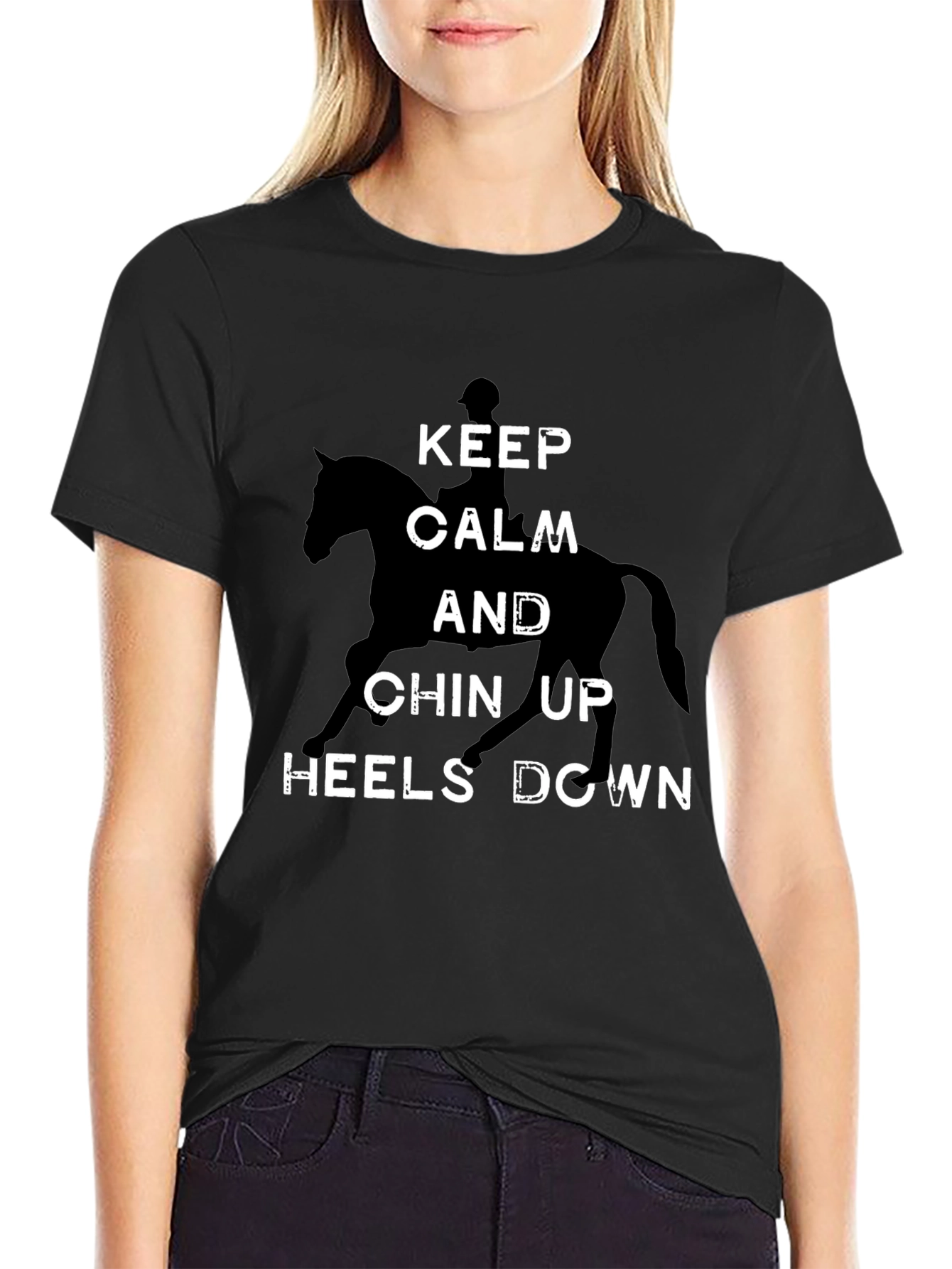 Keep Calm Horse Riding Graphic Tee