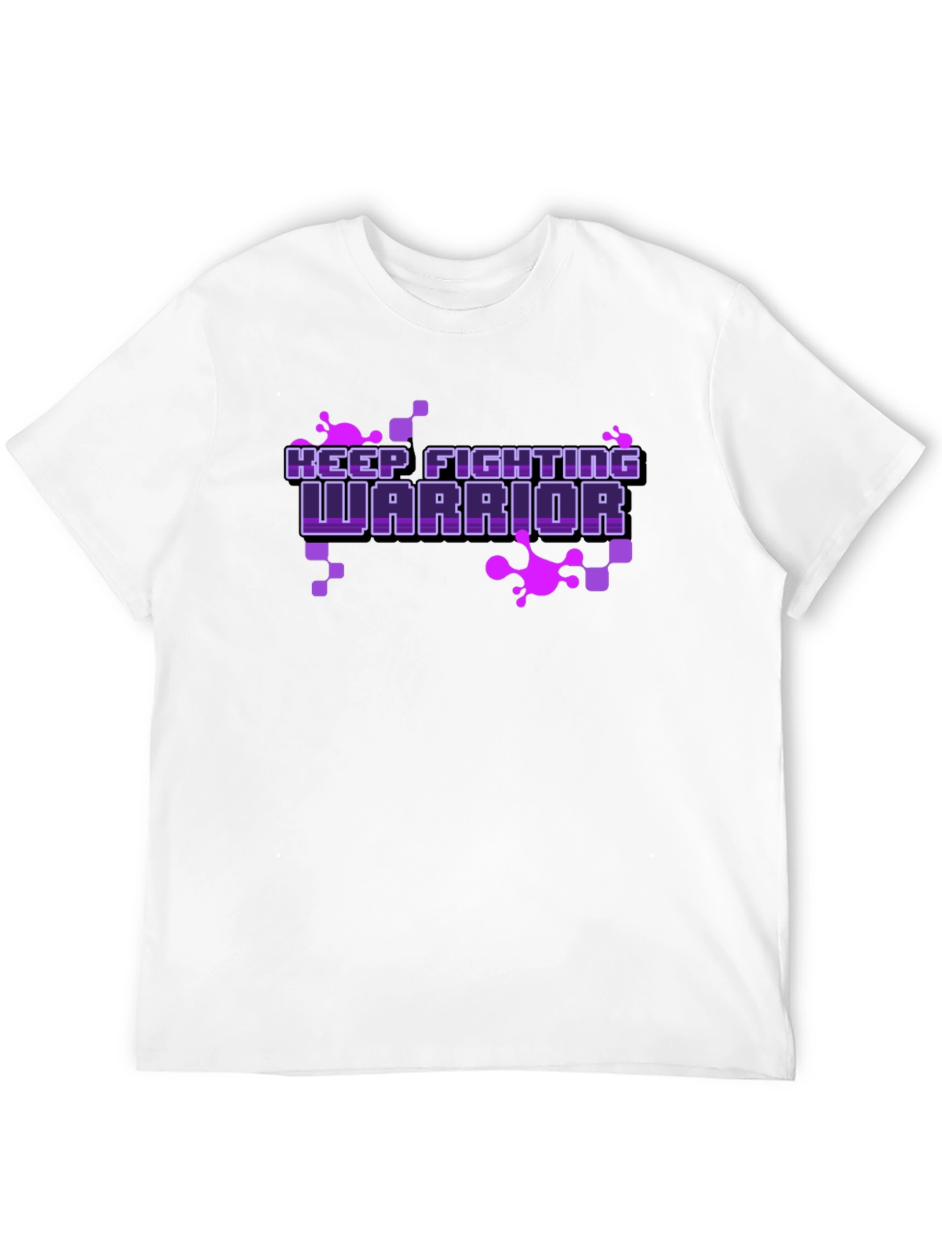 Keep Fighting Warrior Black Graphic Tee