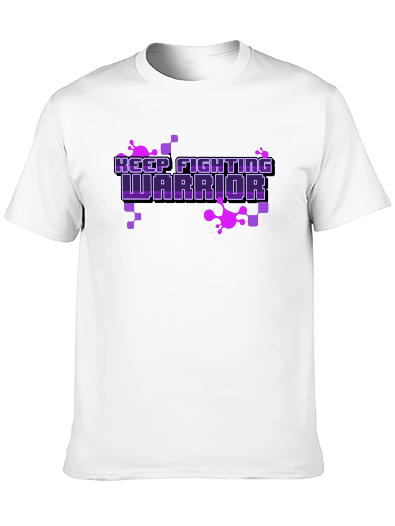 Keep Fighting Warrior Black Graphic Tee