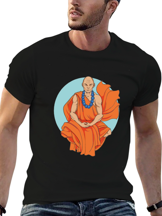 Monk Graphic Tee - Zen Style