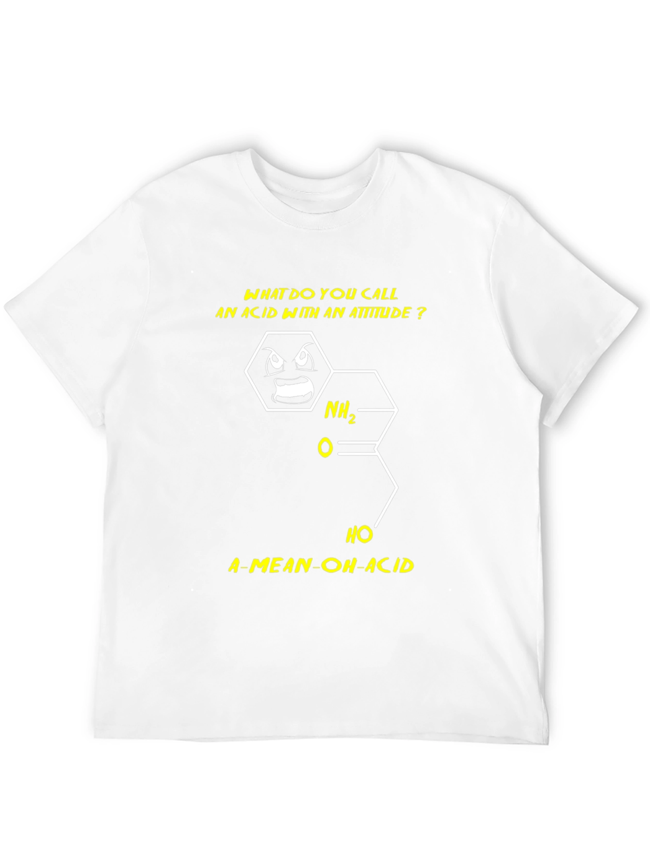 Funny Chemistry Pun T-Shirt - A-Mean-OH-Acid