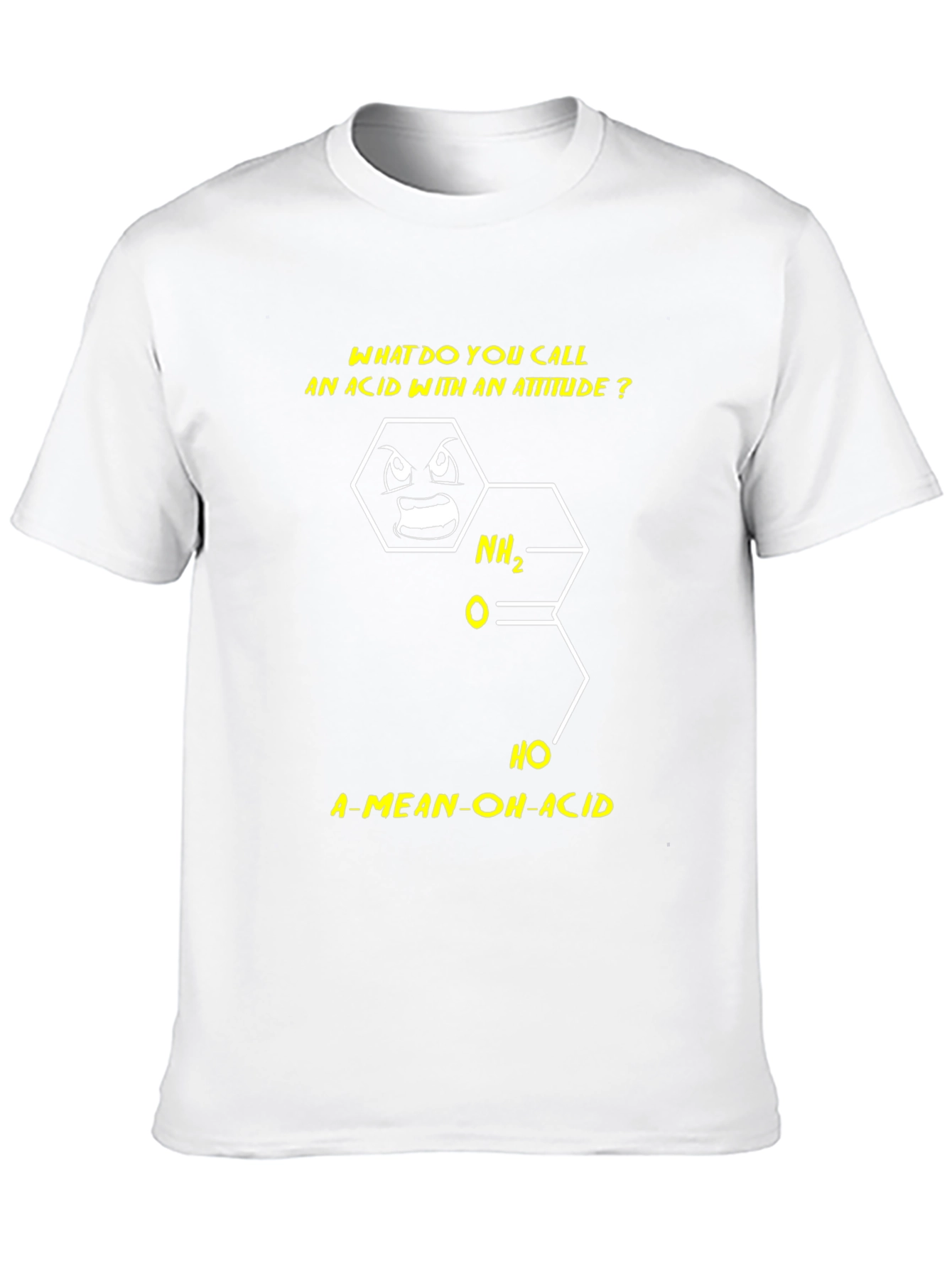 Funny Chemistry Pun T-Shirt - A-Mean-OH-Acid