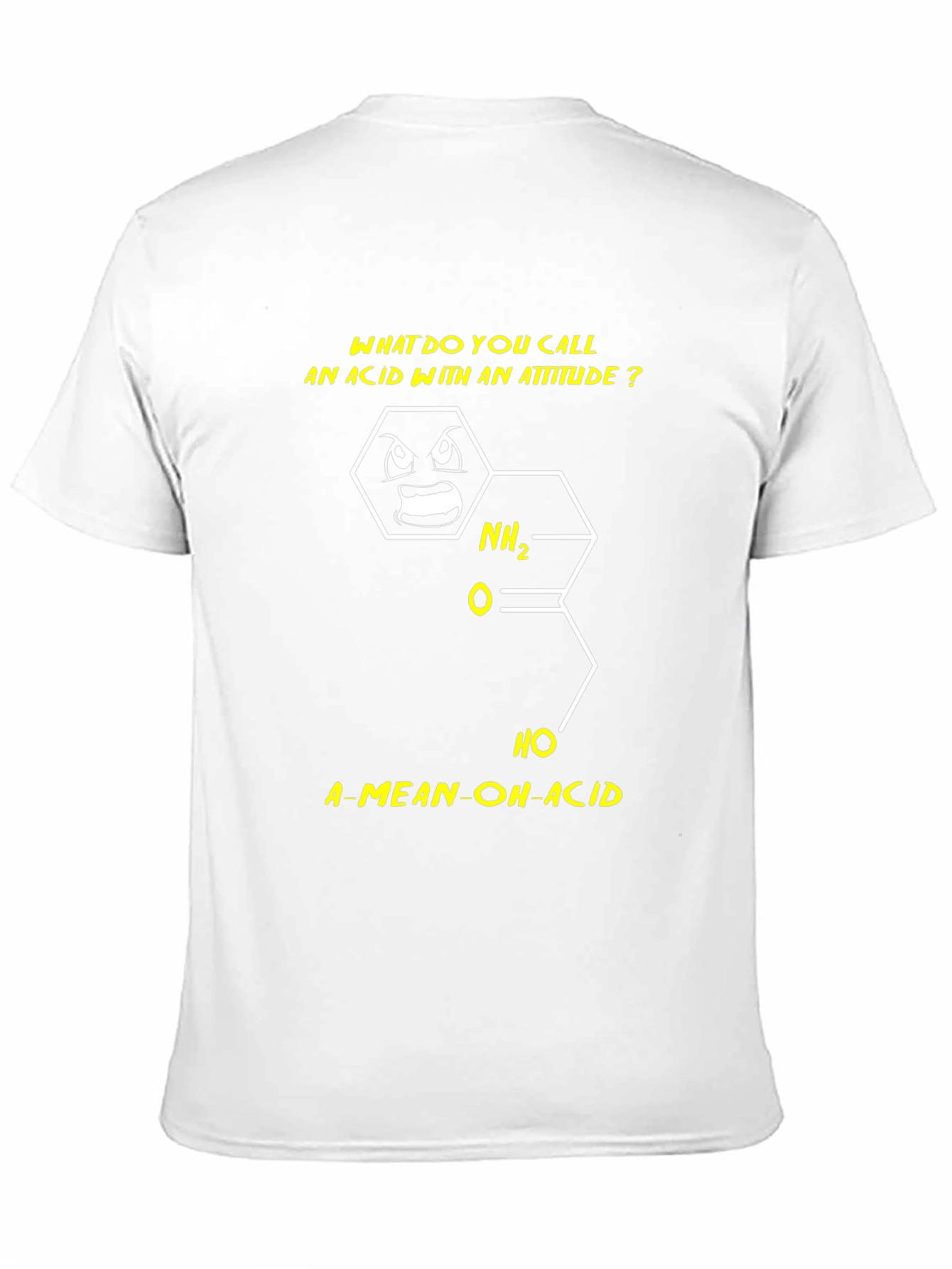 Funny Chemistry Pun T-Shirt - A-Mean-OH-Acid