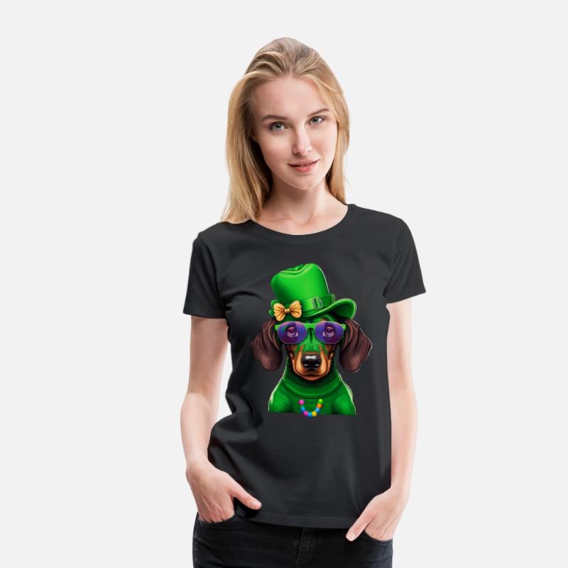 St. Patricks Day Dachshund Wiener Dog Shamrock