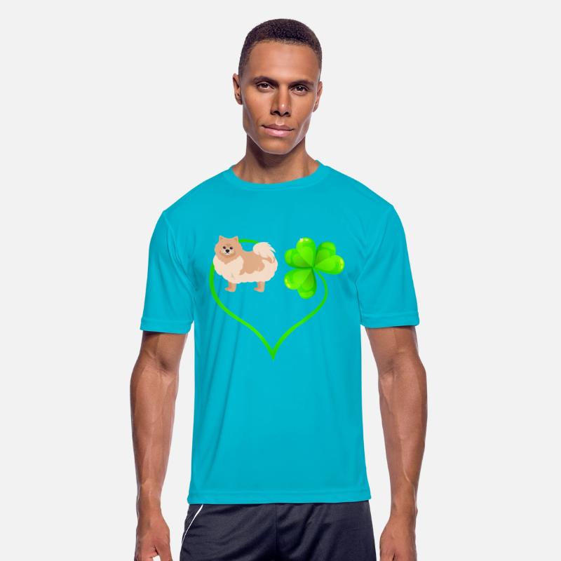 St Patricks Day Pomeranian Dog Shamrock