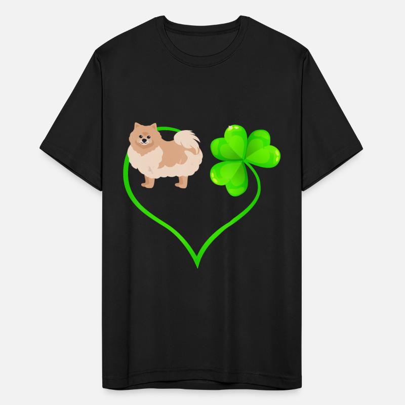 St Patricks Day Pomeranian Dog Shamrock