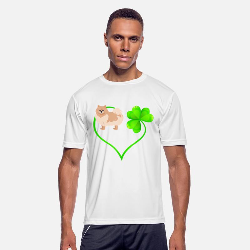 St Patricks Day Pomeranian Dog Shamrock