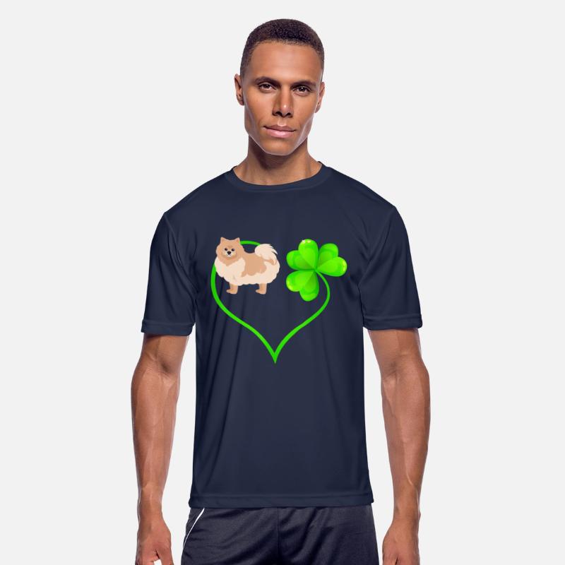 St Patricks Day Pomeranian Dog Shamrock