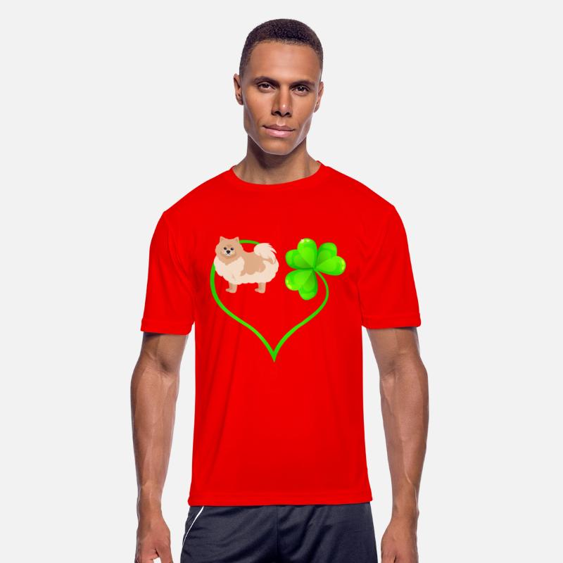 St Patricks Day Pomeranian Dog Shamrock