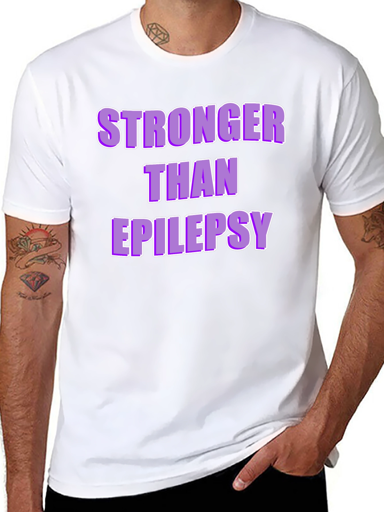 Stronger Than Epilepsy Awareness T-Shirt