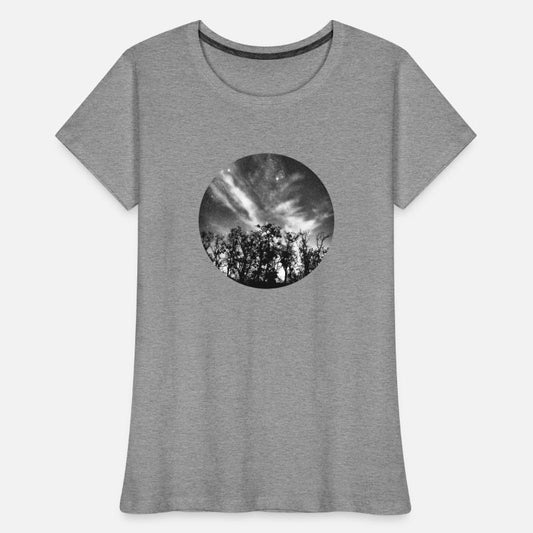 Starry night sky in the forest