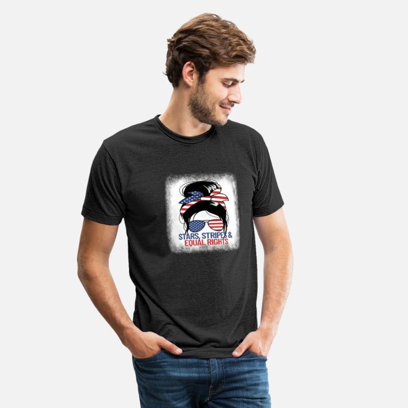 Stars Stripes And Equal Rights Messy Bun Women's4t