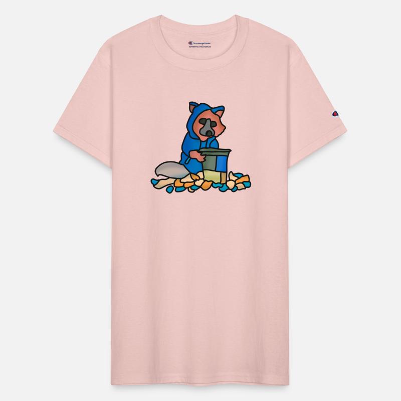 Street Raccoon Exploring Through A Trash Can | Fun