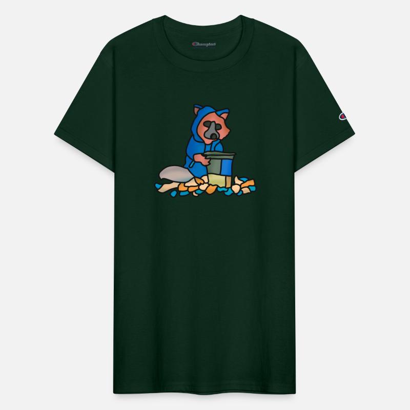 Street Raccoon Exploring Through A Trash Can | Fun