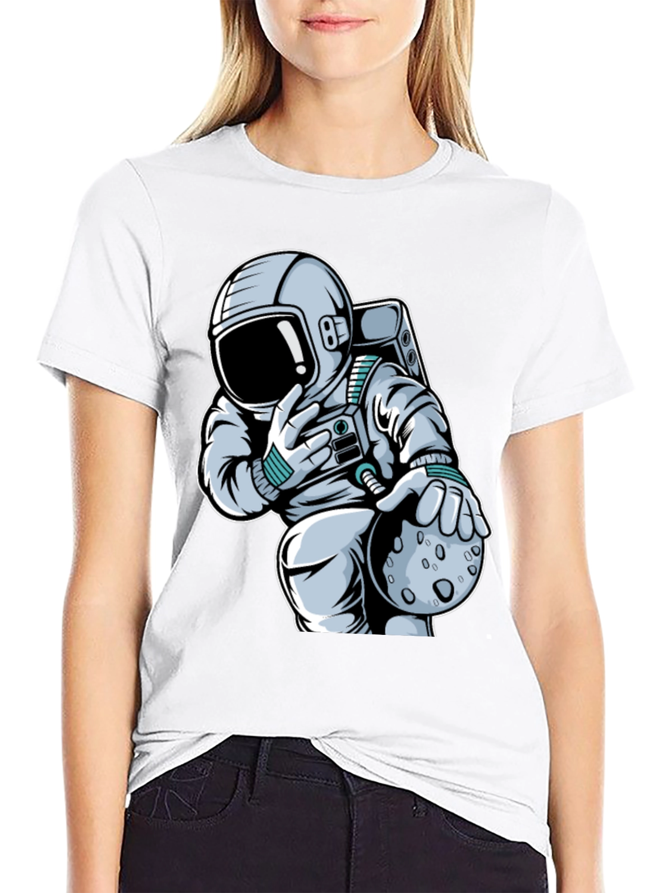 Astronaut Moonwalk T-Shirt - Space Fan Tee