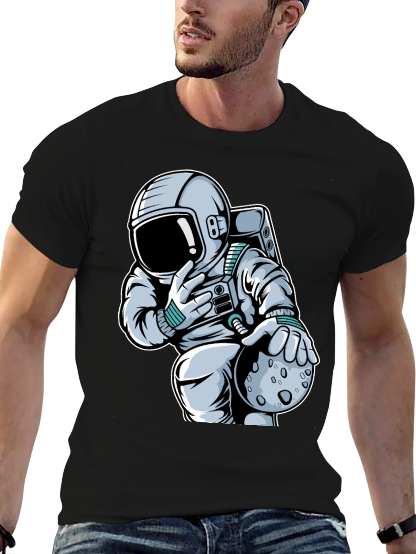 Astronaut Moonwalk T-Shirt - Space Fan Tee