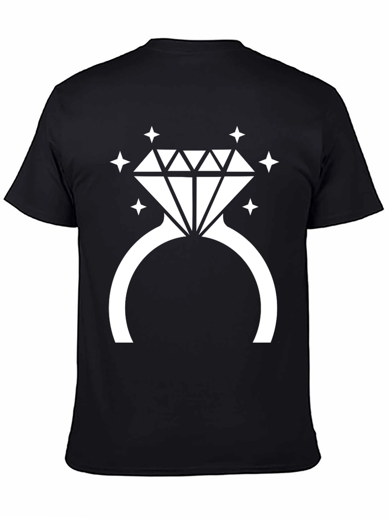 Diamond Ring Graphic Tee - Novelty T-Shirt