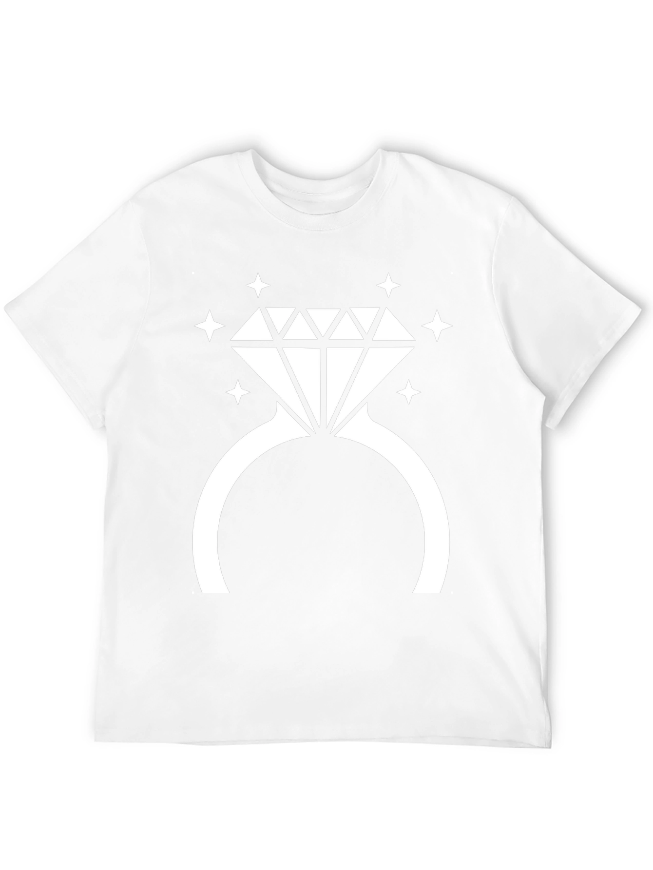 Diamond Ring Graphic Tee - Novelty T-Shirt