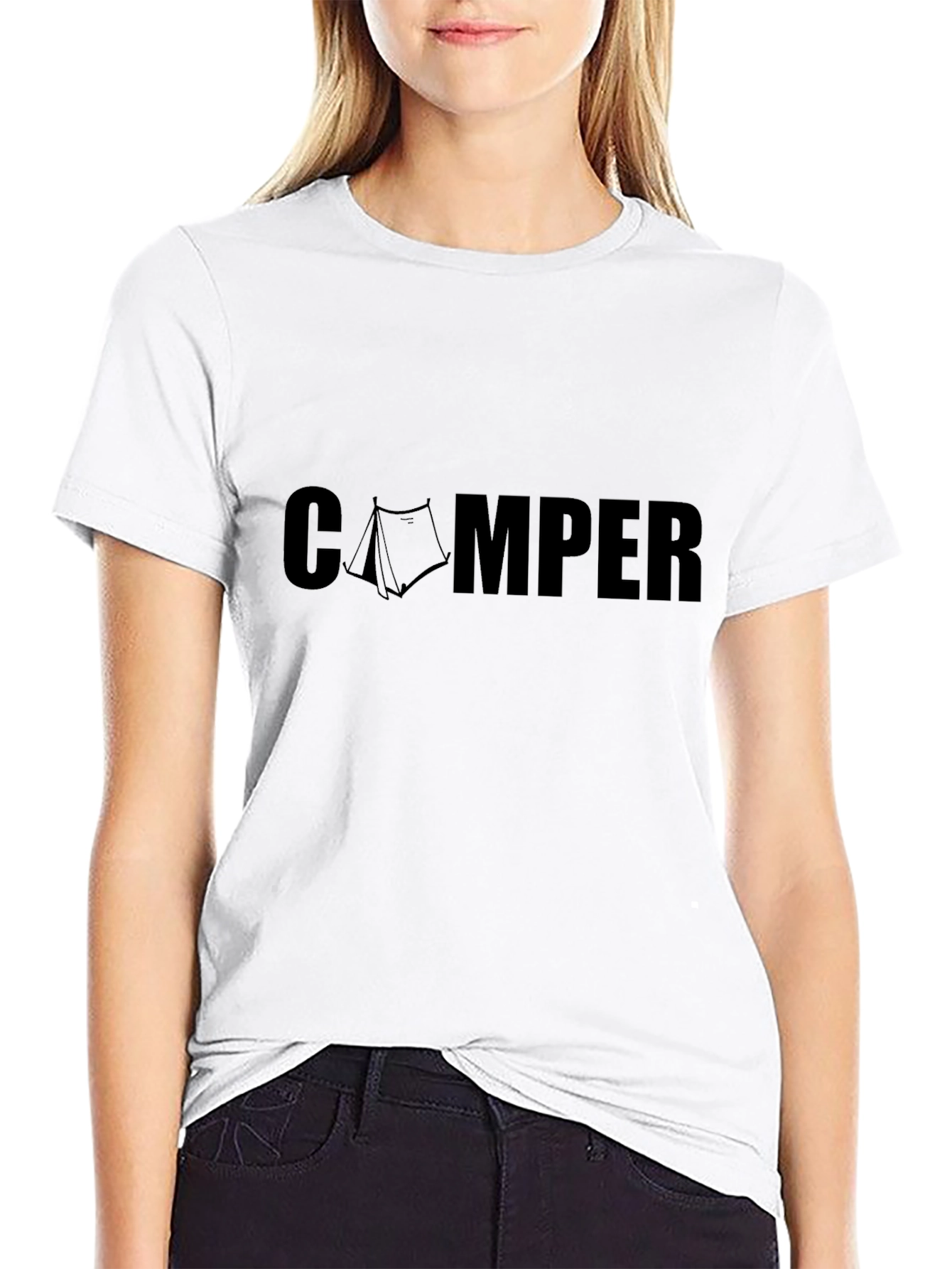 Camper Graphic Tee - Black Camping T-Shirt