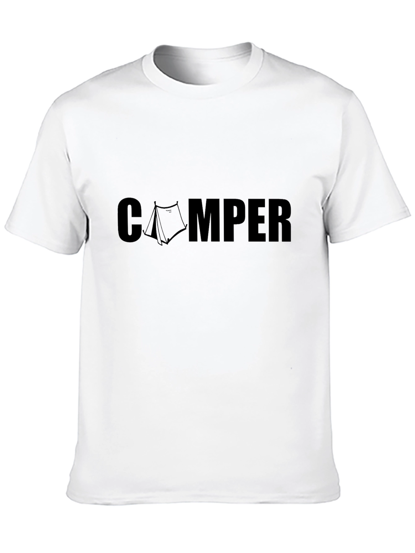 Camper Graphic Tee - Black Camping T-Shirt