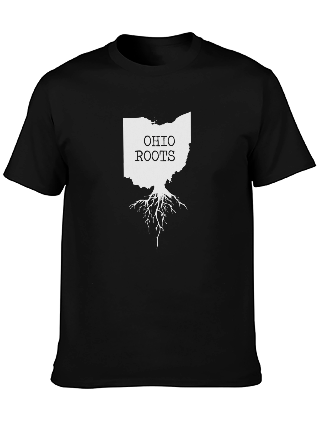 Ohio Roots Graphic Tee - Black Cotton