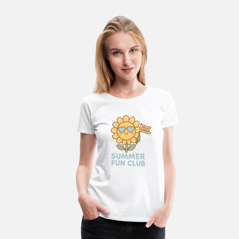 Summer Fun Club Sunflower Girl Shirt