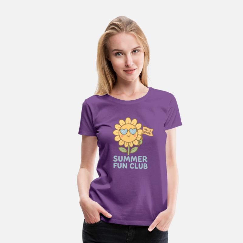 Summer Fun Club Sunflower Girl Shirt