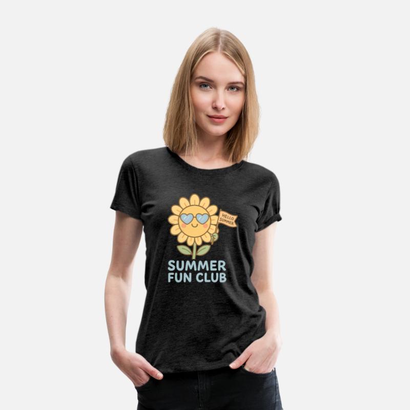 Summer Fun Club Sunflower Girl Shirt