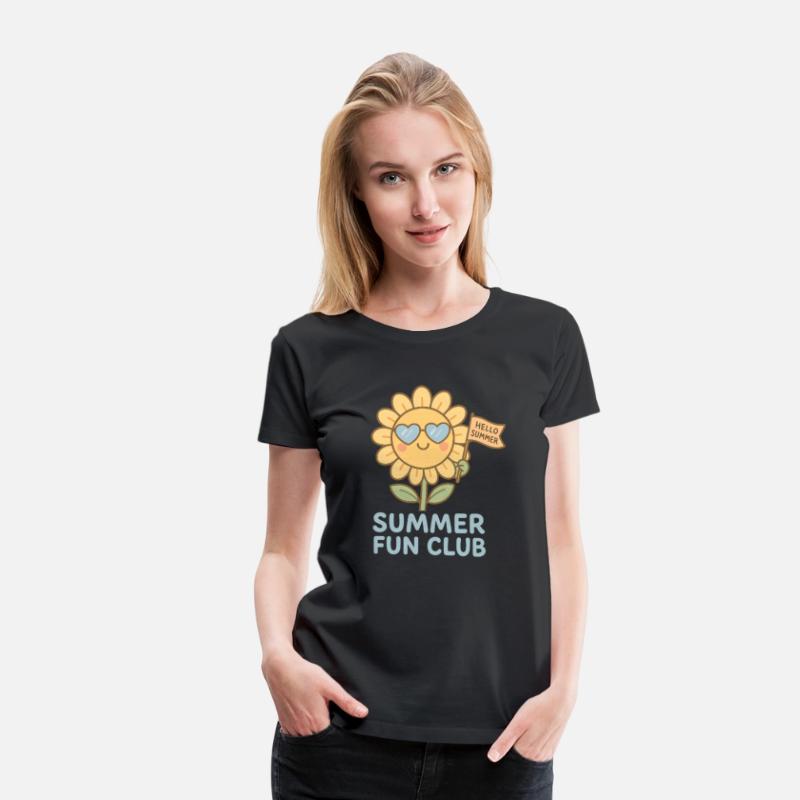 Summer Fun Club Sunflower Girl Shirt