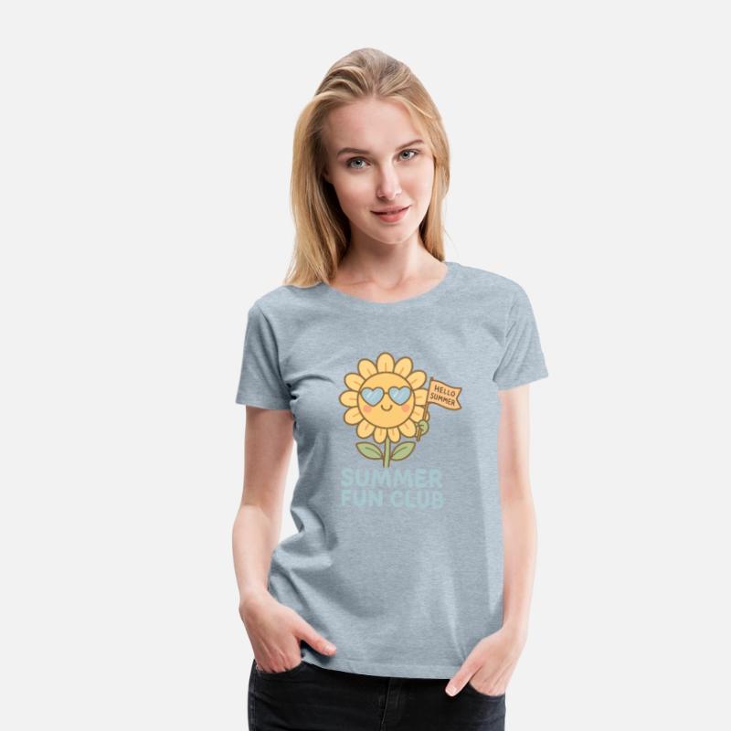 Summer Fun Club Sunflower Girl Shirt