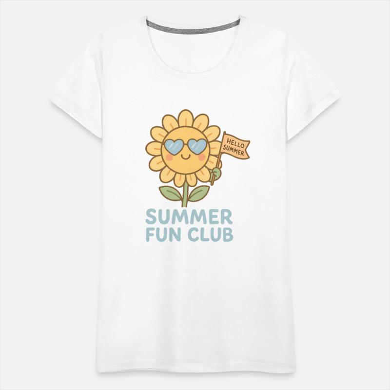 Summer Fun Club Sunflower Girl Shirt