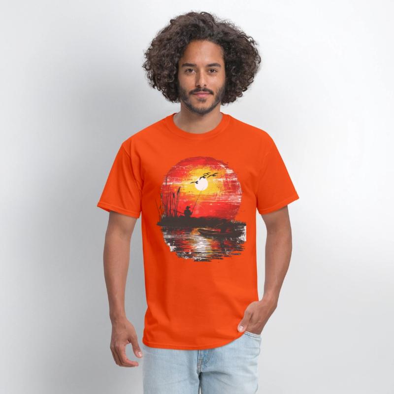 Sunset Fishing Serenity Scene