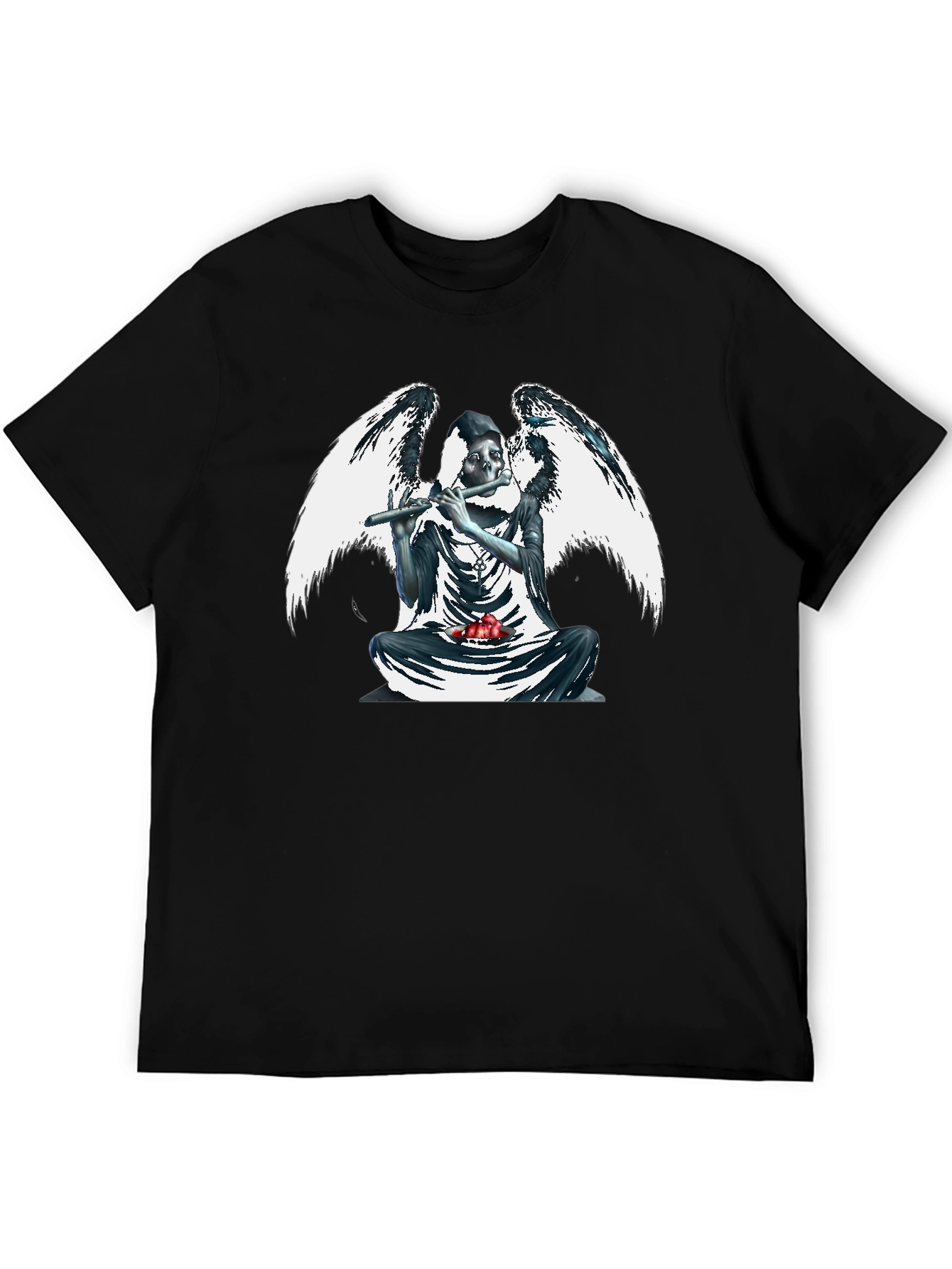Grim Reaper Angel Black T-Shirt