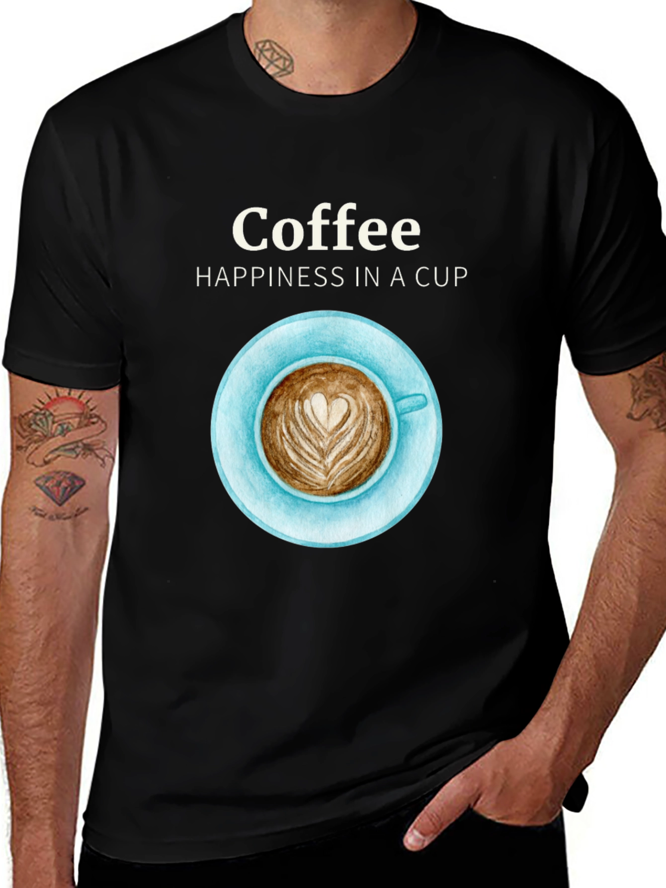 Coffee Happiness Graphic T-Shirt