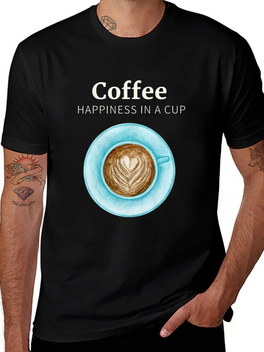 Coffee Happiness Graphic T-Shirt