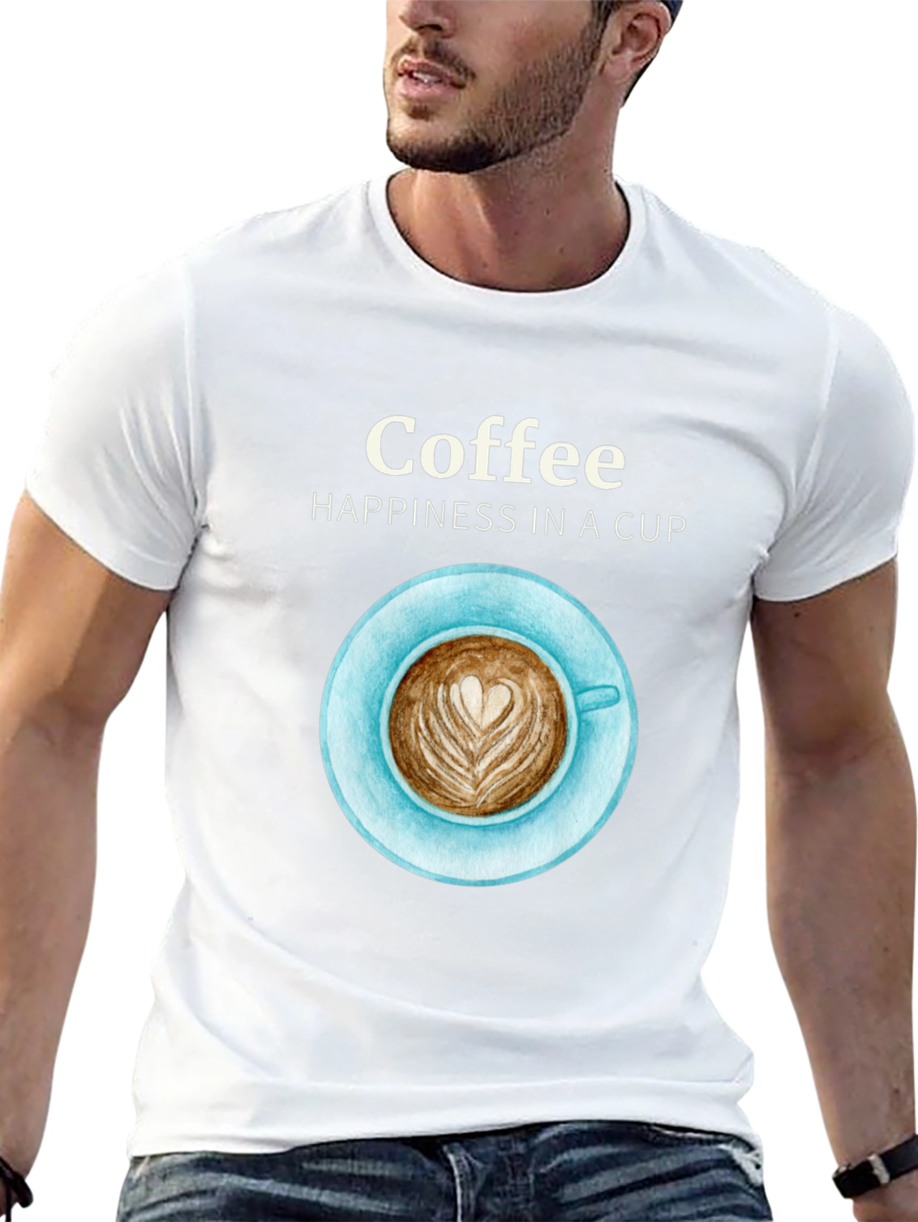Coffee Happiness Graphic T-Shirt