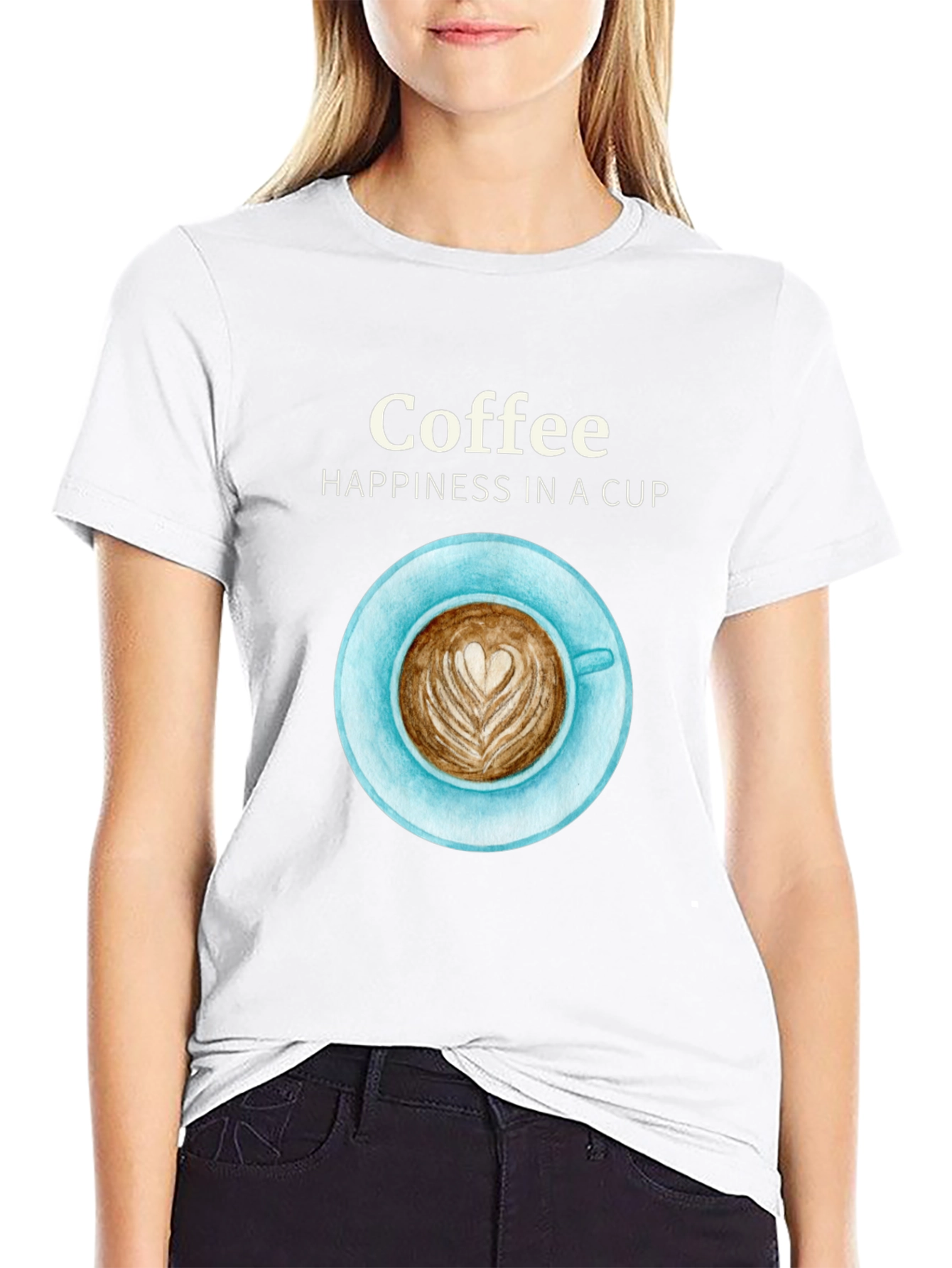 Coffee Happiness Graphic T-Shirt