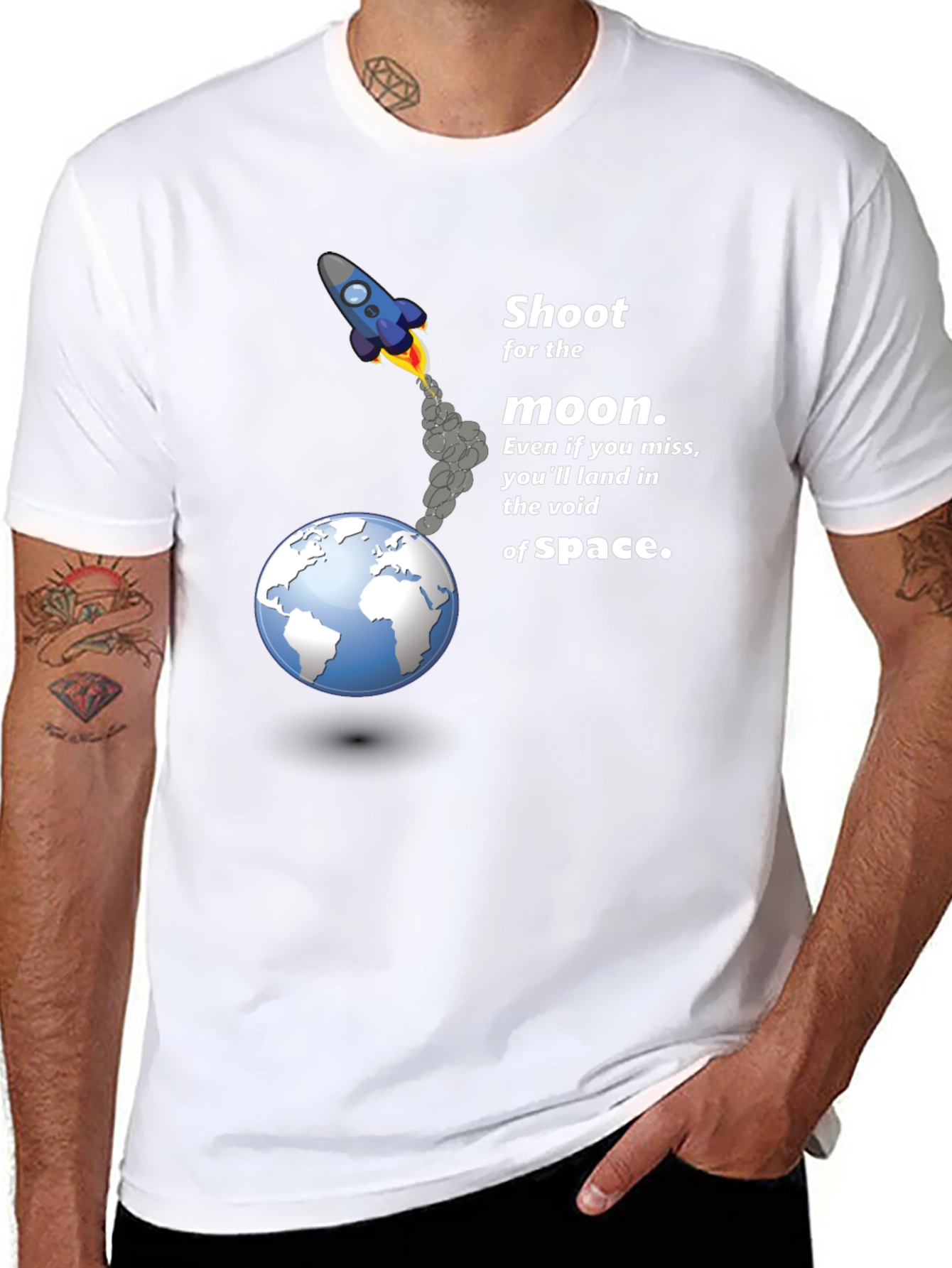 Shoot for the Moon Graphic T-Shirt