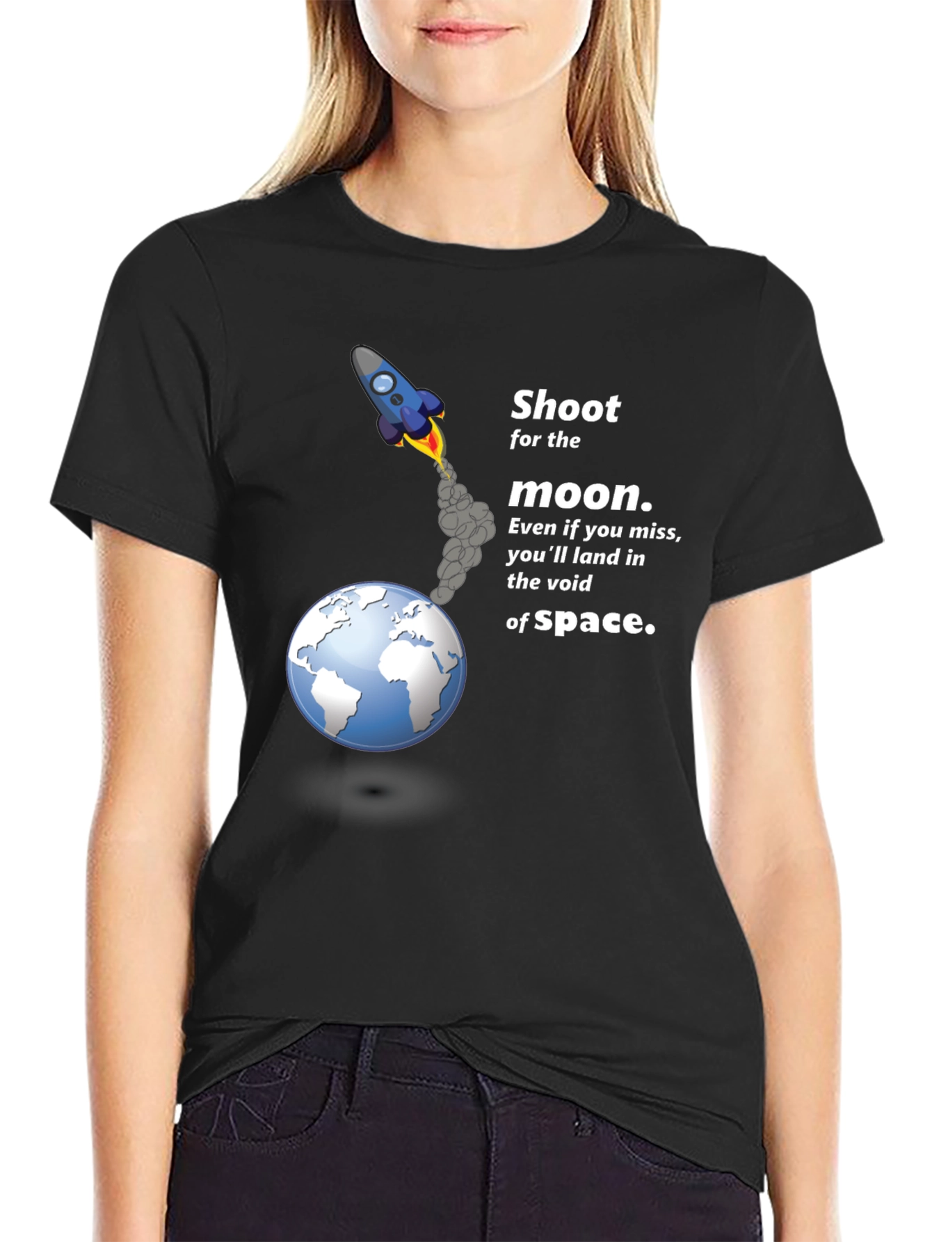 Shoot for the Moon Graphic T-Shirt