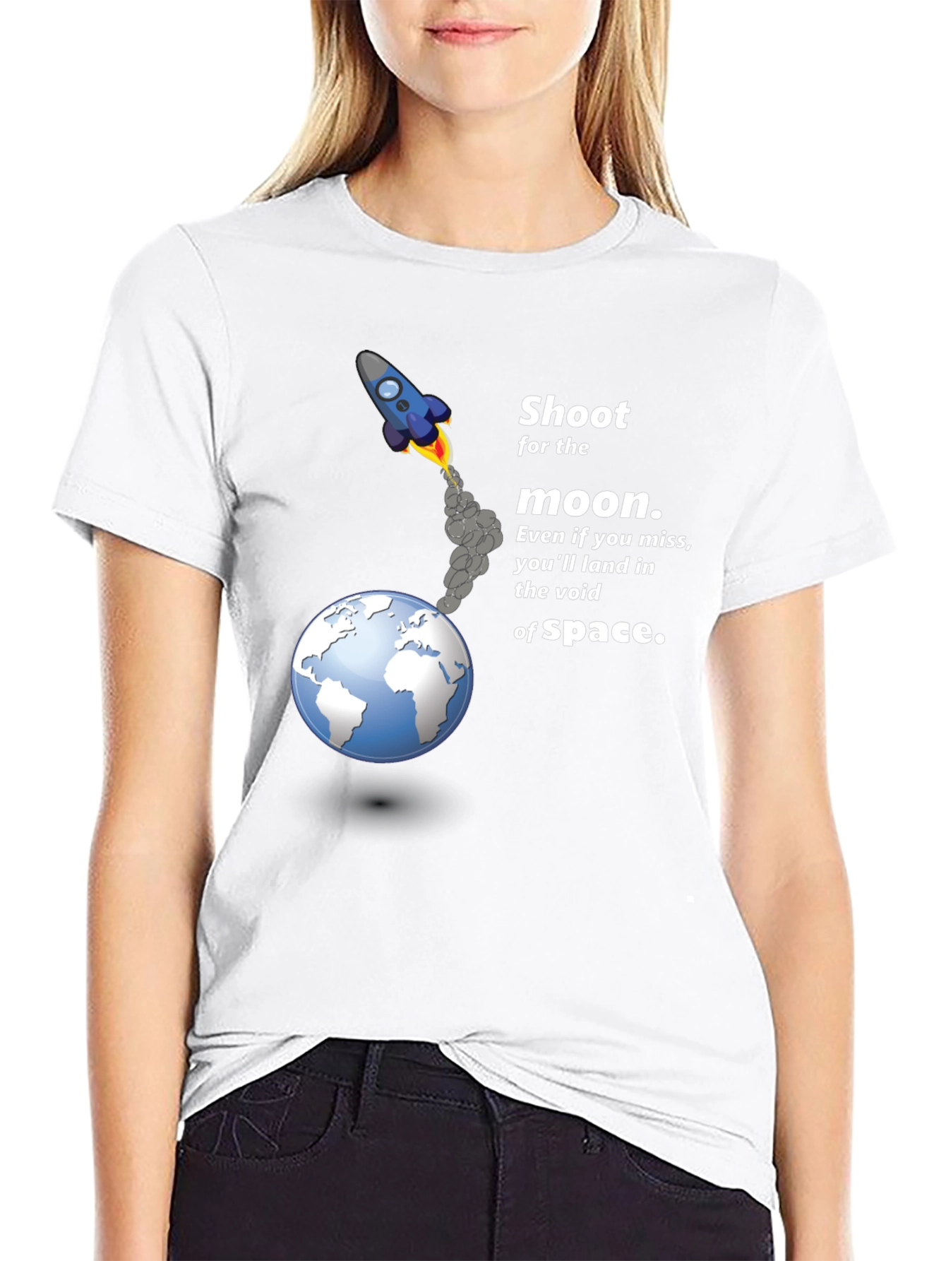 Shoot for the Moon Graphic T-Shirt
