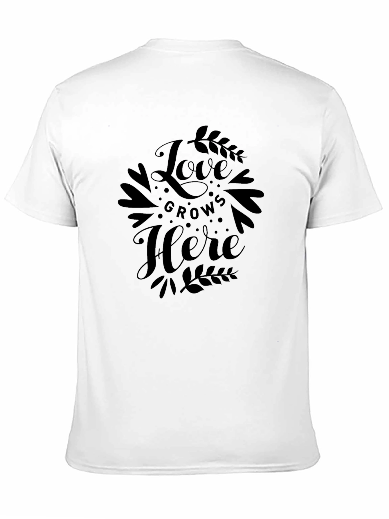 Love Grows Here Black Graphic Tee