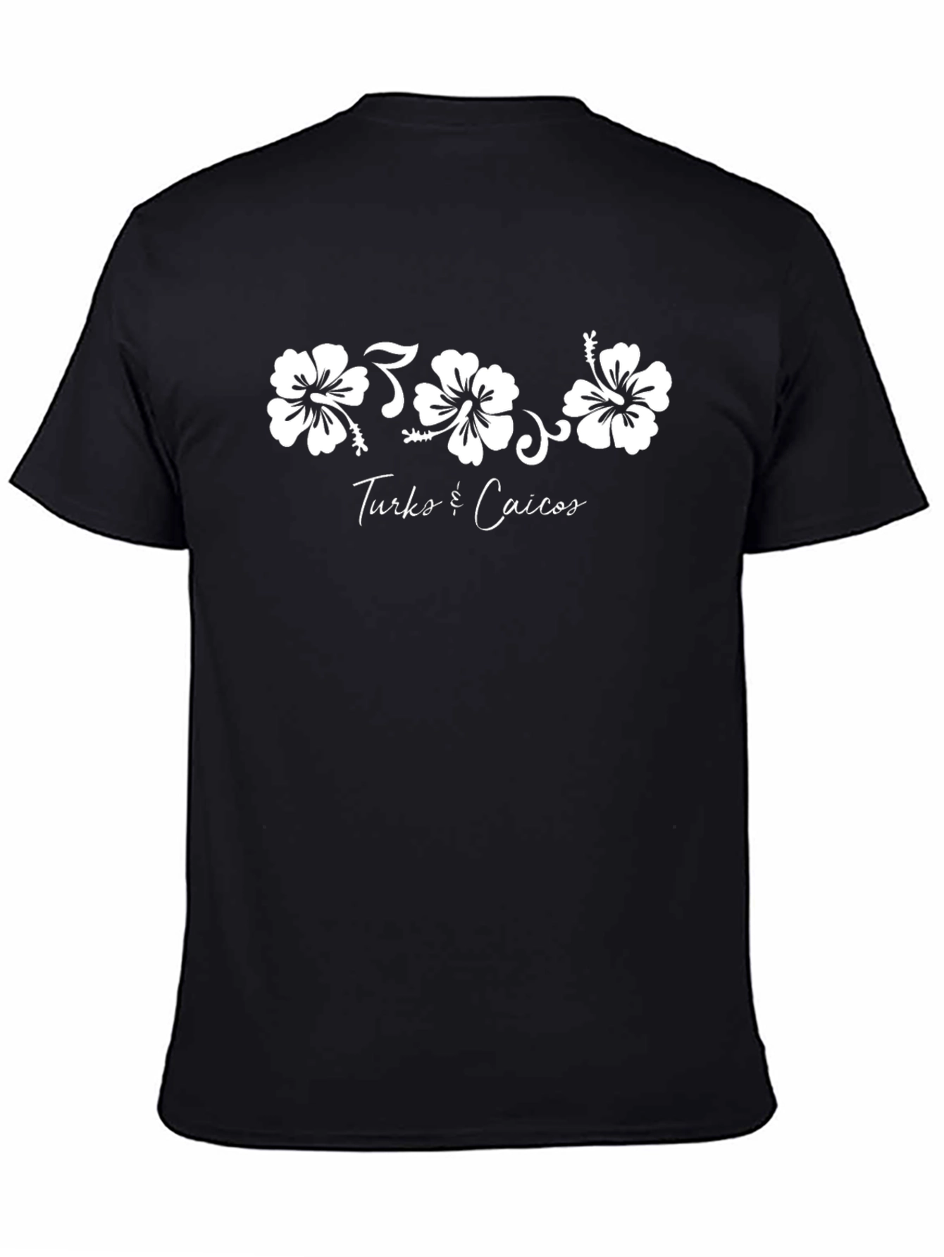 Turks & Caicos Hibiscus Graphic T-Shirt