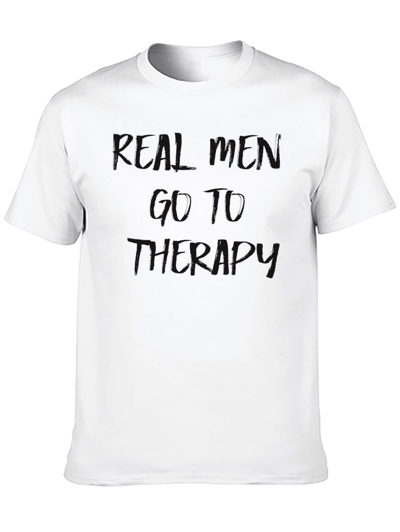Real Fun is Therapy Mens Black T-Shirt