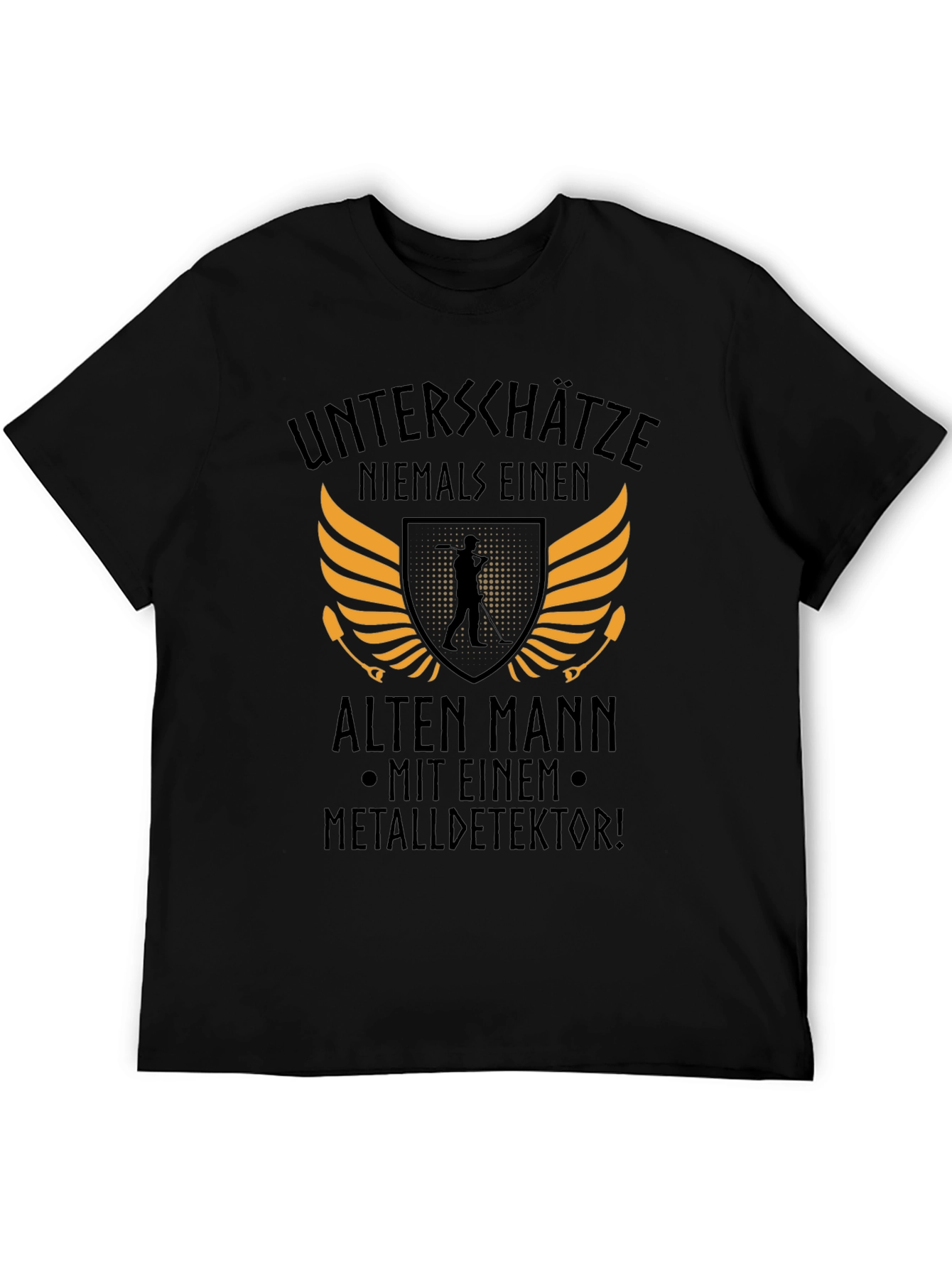 Unterschätze Niemals Alten Mann T-Shirt